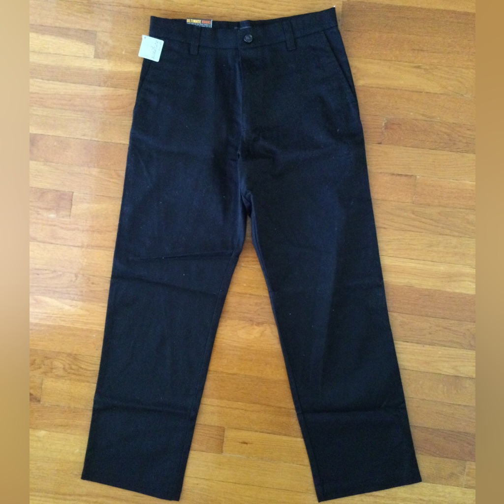 Cherokee Black Flat Front Men Ultimate Khaki Size 30x30 Brand New Cherokee Black Flat Front Men Ultimate Khaki Size 30x30 Brand New